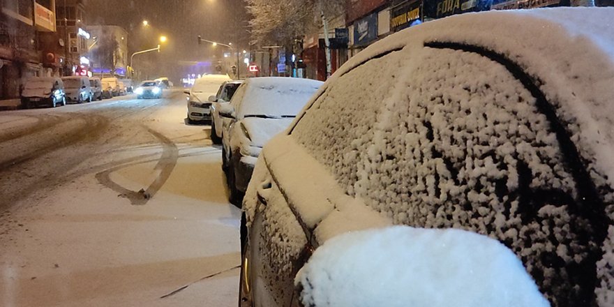 Ardahan'da Nisan ayında kar sürprizi