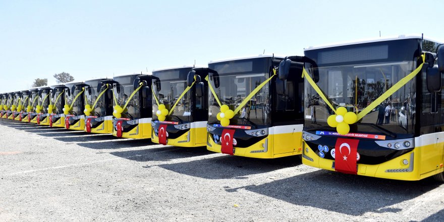 Mersin'e 26 yeni otobüs geldi