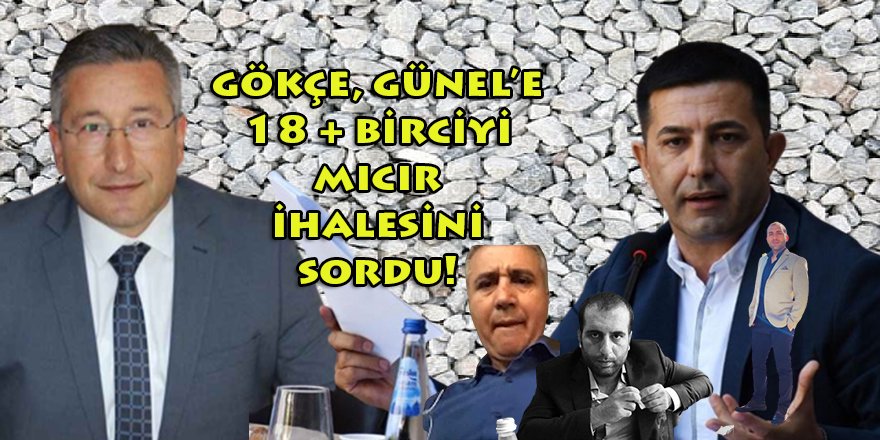 Ak Partili Gökçe, CHP'li Günel'e 18 + Birci ile Mıcırı sordu!