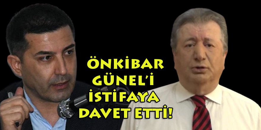Gazeteci Sabahattin Önkibar, Ömer Günel'i istifaya davet etti!