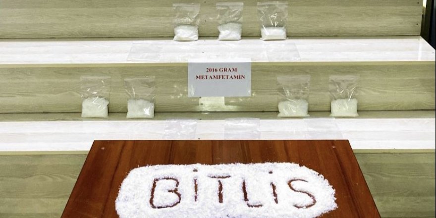 Bitlis'te 2 kilo 16 gram Metanfetamin ele geçirildi