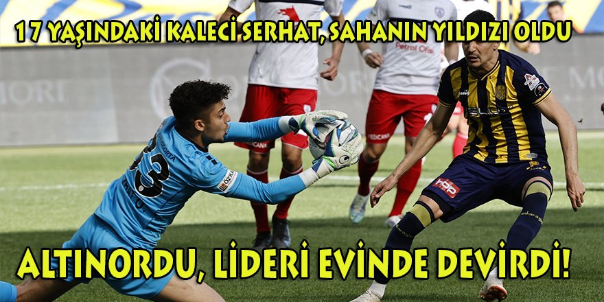 Altınordu, lider Ankaragücü önünde Ankara'da tarih yazdı: 2-3