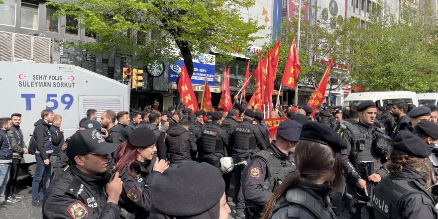 Beşiktaş'tan Taksim'e yürümek isteyen göstericilere müdahale