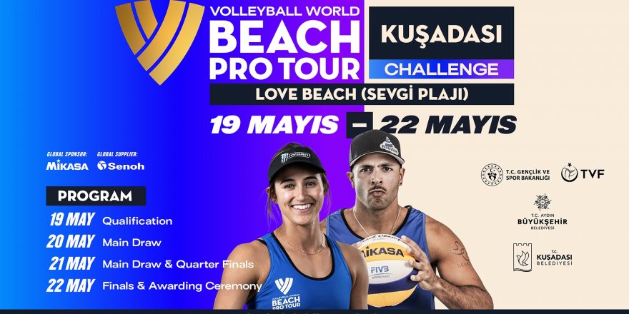 Dünyanın Gözü Beach Pro Tour Kuşadası Challenge’da olacak