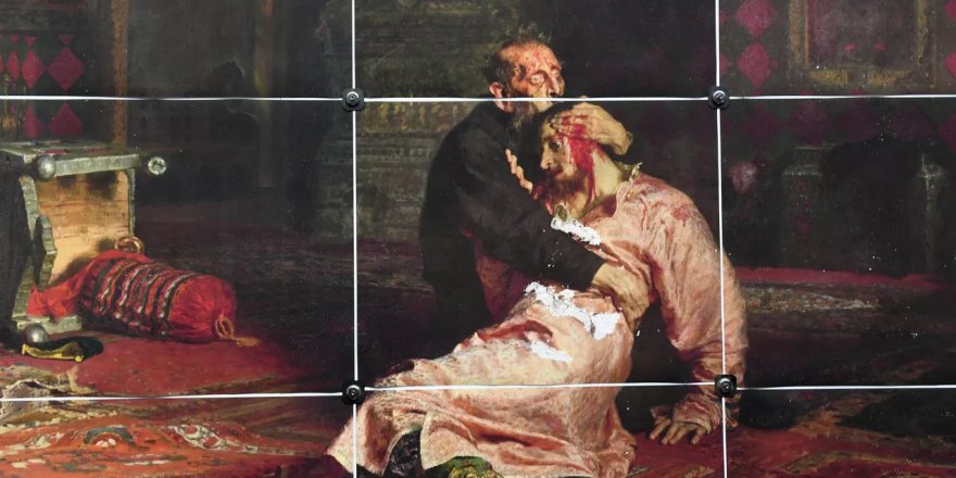 İlya Repin’in ‘Korkunç İvan oğlunu öldürüyor’ tablosunun restorasyonu tamamlandı