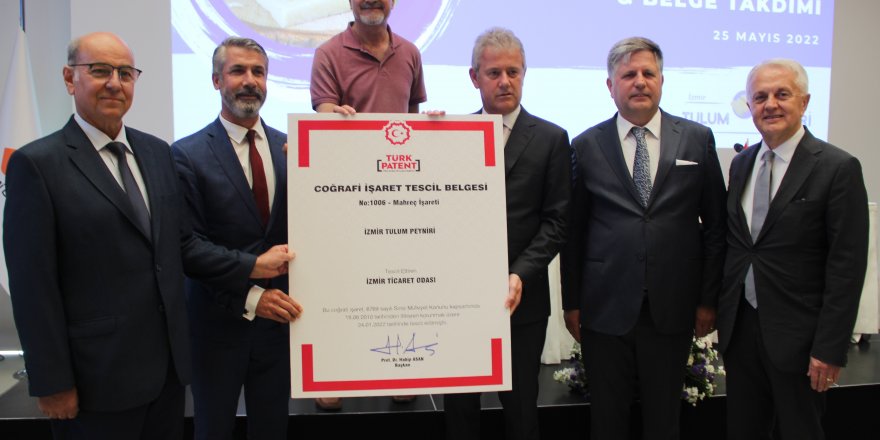 İZTO, İzmir tulum peynirinin coğrafi işaret tescil belgesini aldı