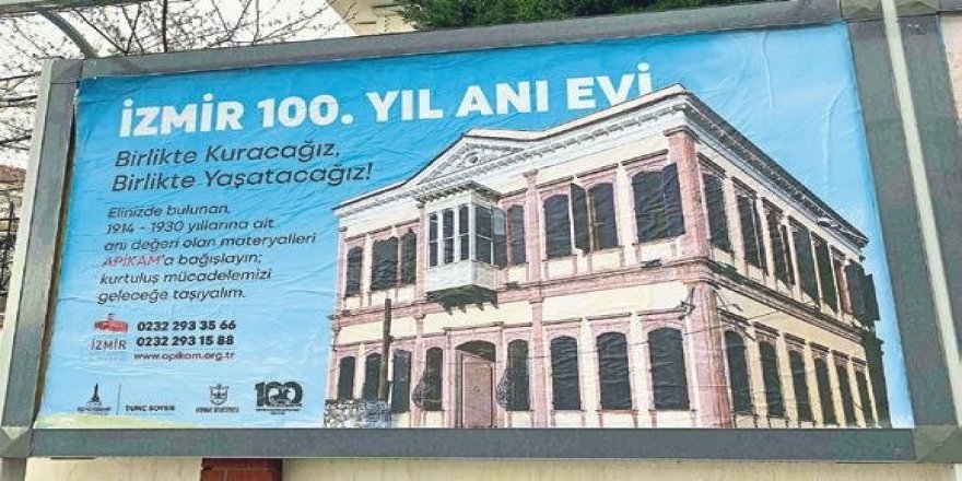 Kurtuluş Evi’ne Yunan Bayrağı rengi afiş skandalı