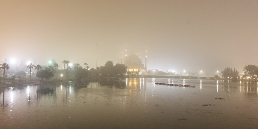 Gece yarısı Adana’da sis etkili oldu