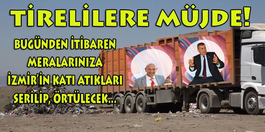 Soyer ve Duran'dan Tire halkına müjde! Katı Atık Depolama Tesisinde bugünden itibaren atıkların serilmesine, örtülmesine başlanıldı...