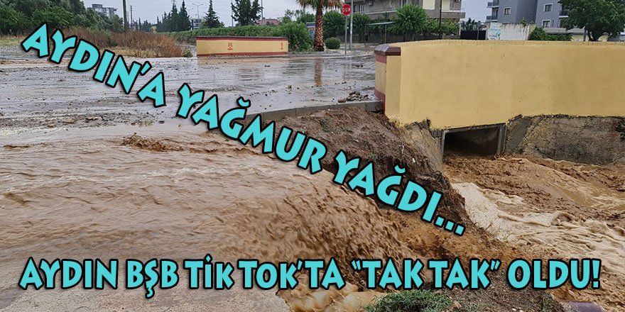Aydın'a yağmur yağdı, Aydın BŞB Tik Tok'ta 'TAK TAK' oldu!
