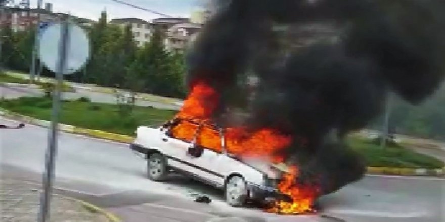 Marmaris yangınını söndürmeye gitmişti, kendi aracı alev alev yandı