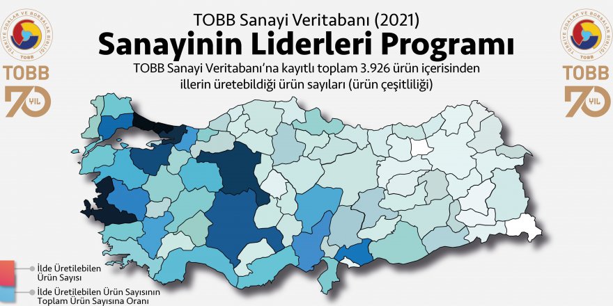 Üretim kapasitesi çeşitliliğinde lider iller belirlendi