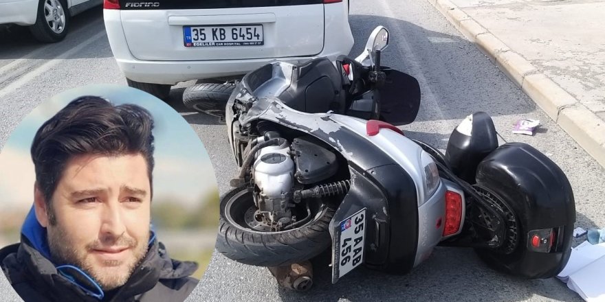 Çeşme Belediyespor Teknik Direktörü Akgül motosikletiyle kaza geçirdi