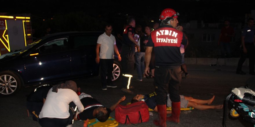 Aydın'da hafif ticari araç ile otomobilin çarpıştığı kazada 6 kişi yaralandı