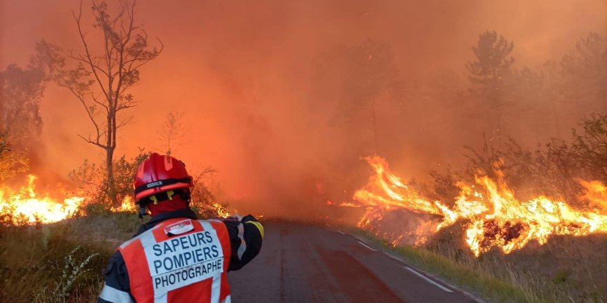 Fransa'daki orman yangınları söndürülemiyor