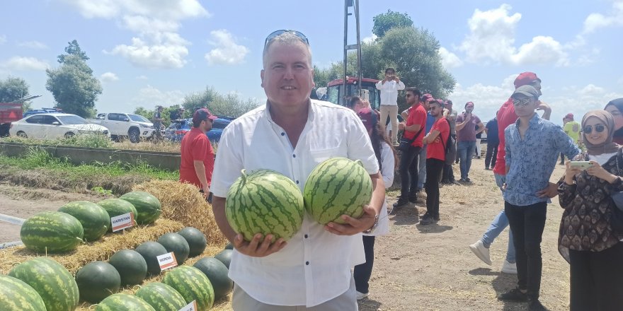 Bafra Ovası'nda karpuz tarla günü