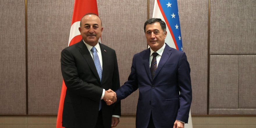 Çavuşoğlu, Özbekistanlı mevkidaşı Norov ile görüştü