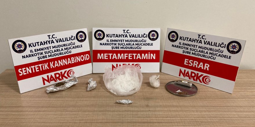 Kütahya’da 'uyuşturucu madde ticareti yaptığı' iddia edilen bir kişi yakalandı