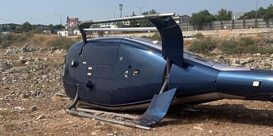 İzmir'de helikopter kazası: 2 kişi yaralandı