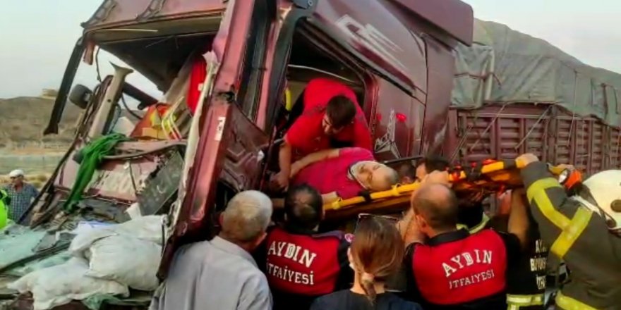 Aydın'daki kazada ağır yaralanan sürücü hastanede hayatını kaybetti