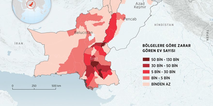 Pakistan'da muson yağmurları sebebiyle ölenlerin sayısı 1314'e çıktı