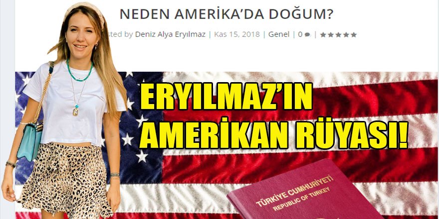 İYİ Parti Manisa il başkanının eşi Alya Eryılmaz, "Amerika'da Doğum"un avantajlarını kaleme almış!
