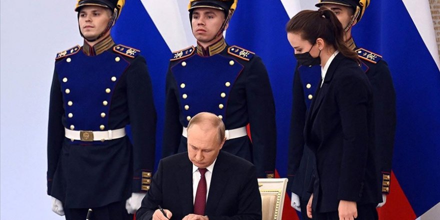 Putin, Ukrayna’nın Donetsk, Luhansk, Herson ve Zaporijya bölgelerinin Rusya'ya bağlanmasına yönelik anlaşmaları imzaladı