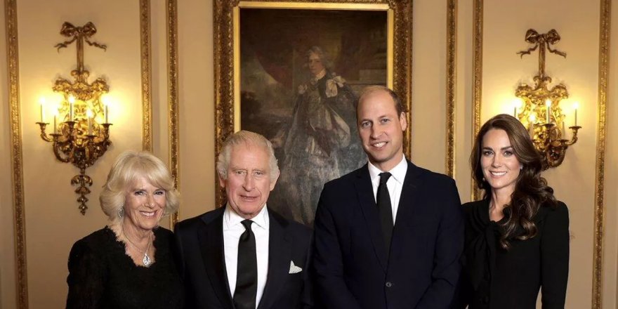 Kraliçe Elizabeth'in ölümünün ardından İngiltere kraliyet ailesinden ilk resmi fotoğraf