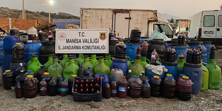 Manisa'da 16,5 ton sahte içki ele geçirildi