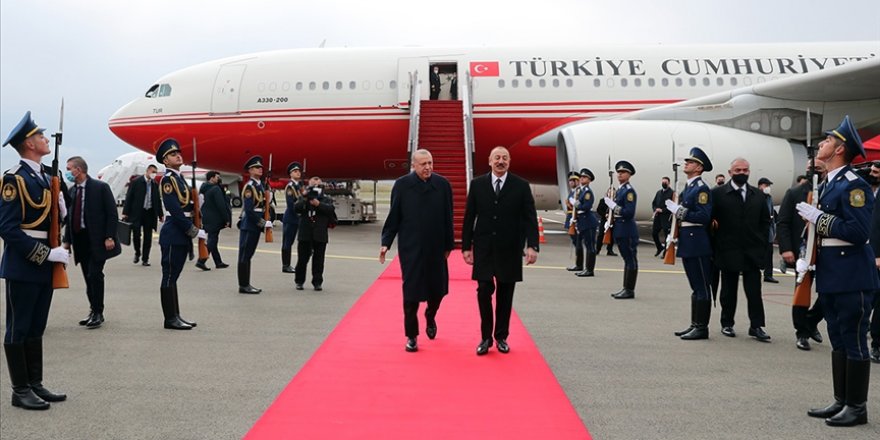 Cumhurbaşkanı Erdoğan ve Aliyev, Zengilan Havalimanı'nı açtı