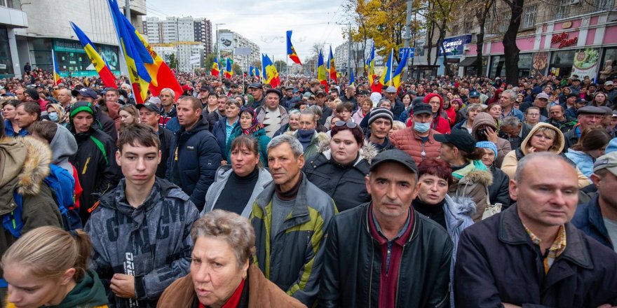 Moldova'da hayat pahalılığı protestosu