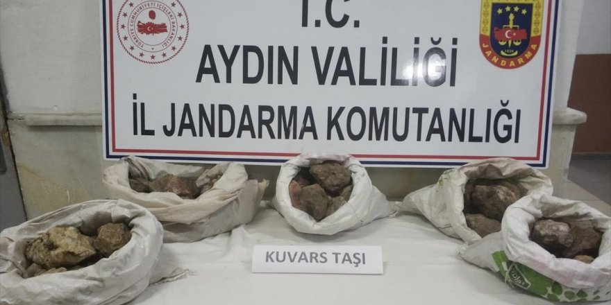 Aydın'da maden ocağından kuvars çaldığı öne sürülen 2 şüpheli yakalandı