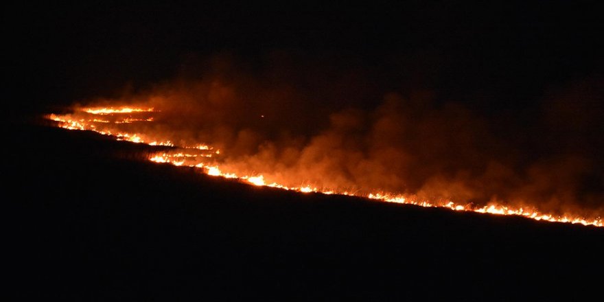 Yüksekova Nehil Sazlığı'ndaki yangın sürüyor