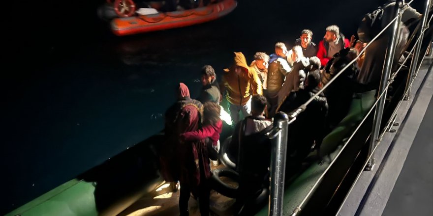 Bodrum açıklarında 57 düzensiz göçmen kurtarıldı, 31 düzensiz göçmen yakalandı