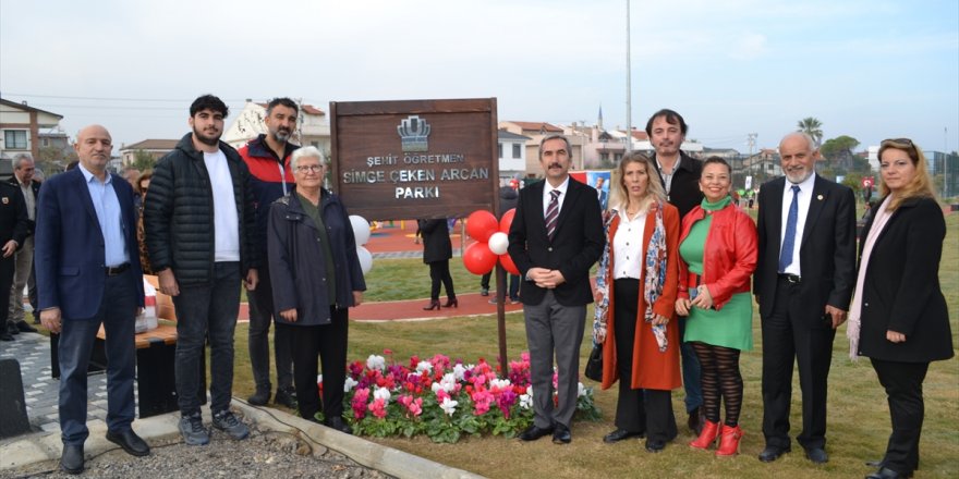 Urla'da Şehit Öğretmen Simge Çeken Arcan Parkı açıldı