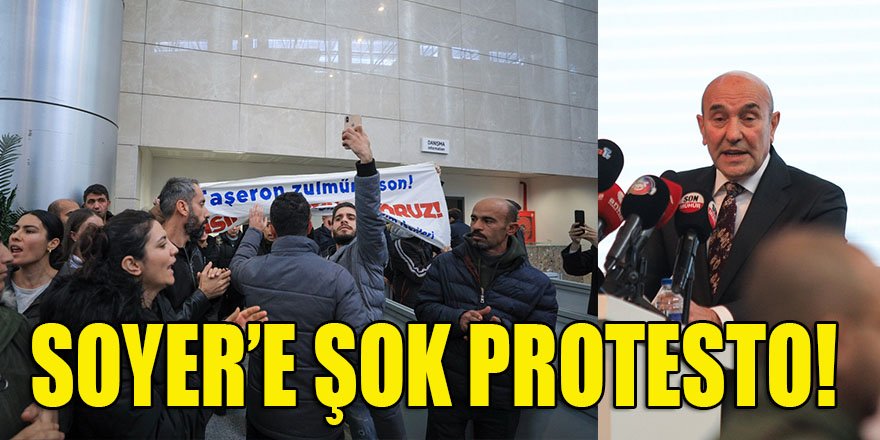 İşçilerden Soyer'e şok protesto! Soyer, fuar açılış konuşması boyunca alkışlarla protesto edildi...