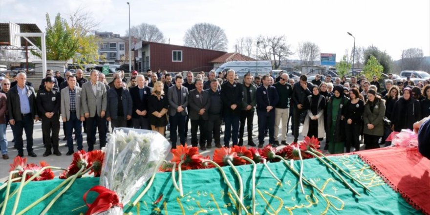 Muğla'da otobüsün çarpması sonucu hayatını kaybeden okul müdürü için tören düzenlendi