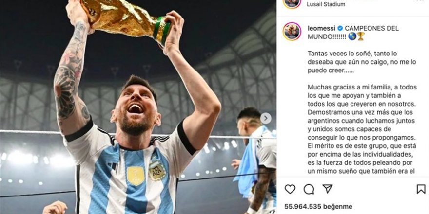 Messi'nin dünya kupası fotoğrafı, rekor kırdı