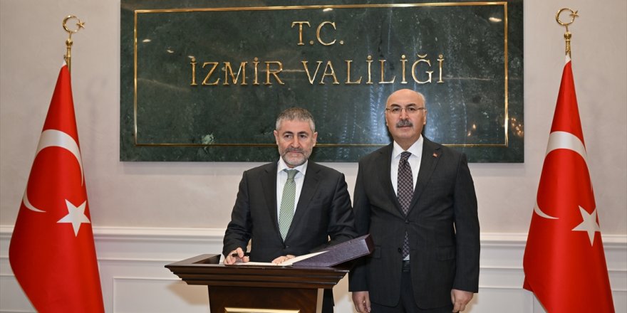 Hazine ve Maliye Bakanı Nebati, İzmir Valiliğini ziyaret etti