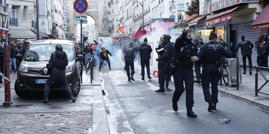 Paris'te terör örgütü PKK yanlıları polise saldırdı