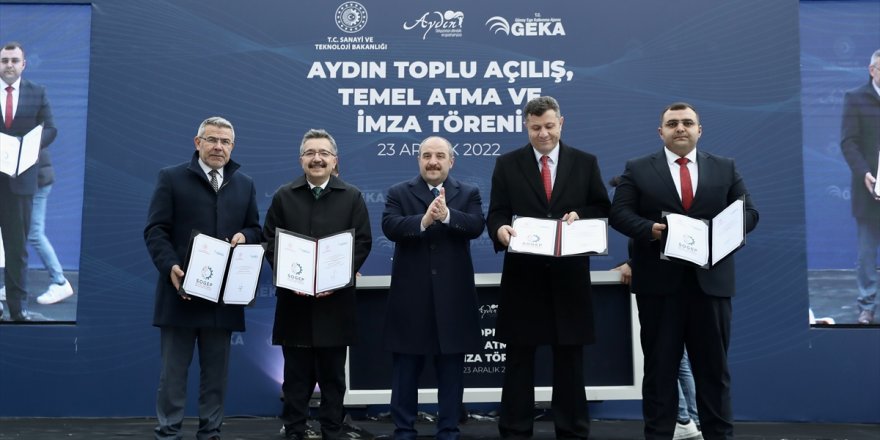 Bakan Varank, Aydın'da toplu açılış ve temel atma törenine katıldı