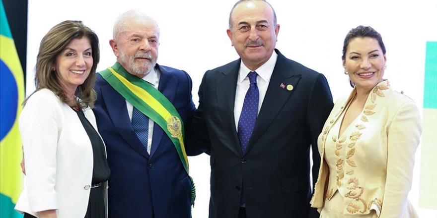 Bakan Çavuşoğlu, Brezilya Devlet Başkanı Lula'nın yemin törenine katıldı