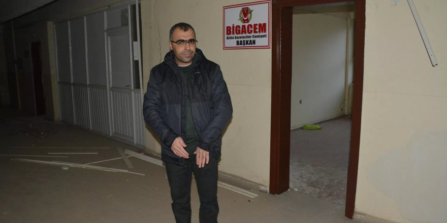 Bitlis Gazeteciler Cemiyeti'nde hırsızlık: Kapı dahil her şey çalındı