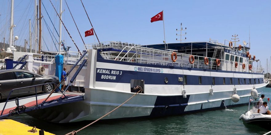 Bodrum-Datça feribot seferleri hava muhalefeti nedeniyle iptal edildi