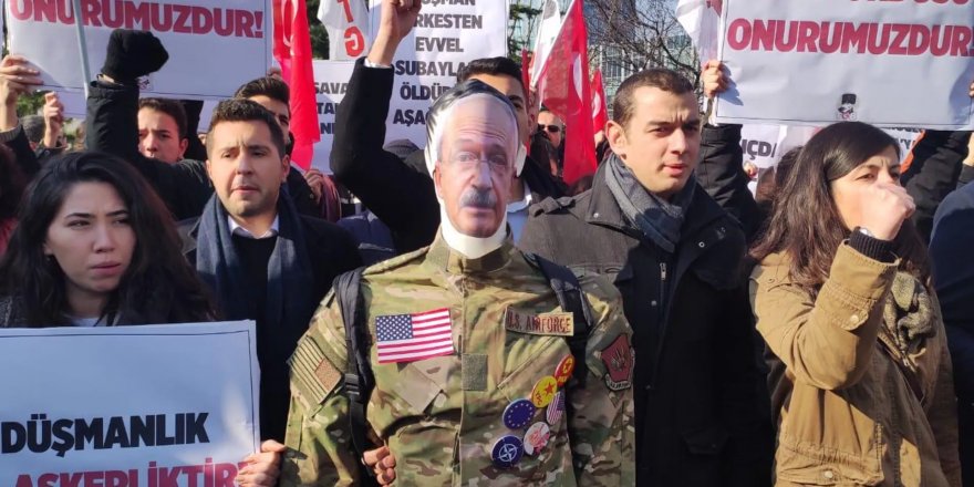 TGB, Kılıçdaroğlu'nu ABD Büyükelçiliği önünde protesto etti