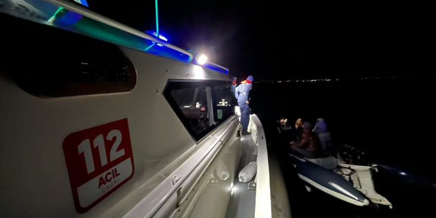 Bodrum açıklarında 45 düzensiz göçmen kurtarıldı, 19 göçmen yakalandı