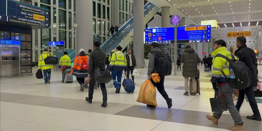 Onarımının ardından Hatay Havalimanı'ndan kalkan THY uçağı İstanbul Havalimanı’na indi