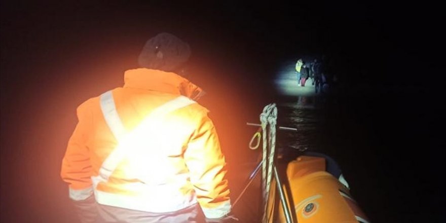 Muğla'da 42 düzensiz göçmen kurtarıldı, 16'sı yakalandı