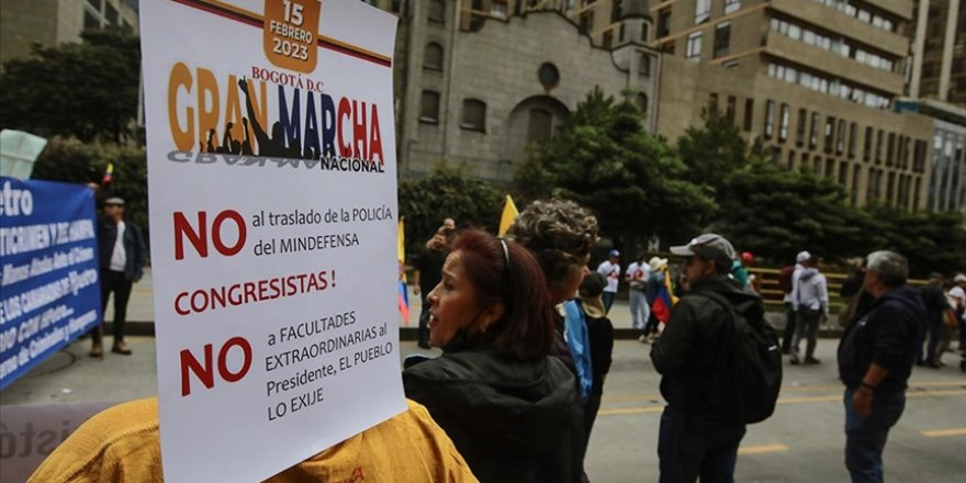 Kolombiya'da sağlık reformu yasası protesto edildi