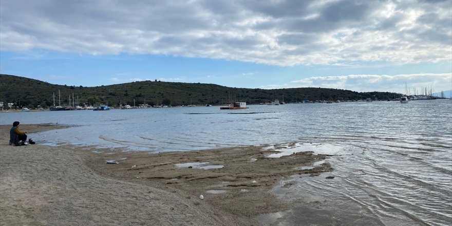 Muğla'da deniz suyu 20 metre çekildi